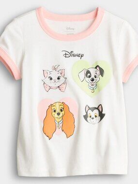 Toddler Girl Jumping Beans Disney's Marie, Patch, Lady & Figaro Graphic Tee 5T